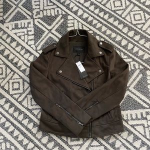 Banana Republic Vegan Suede Leather Jacket